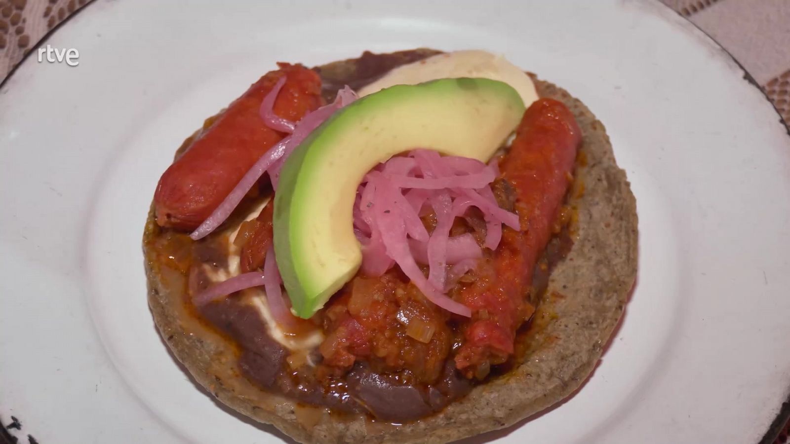 Taco de chistorra. ¡Lo mejor de la cocina española y mexicana! 