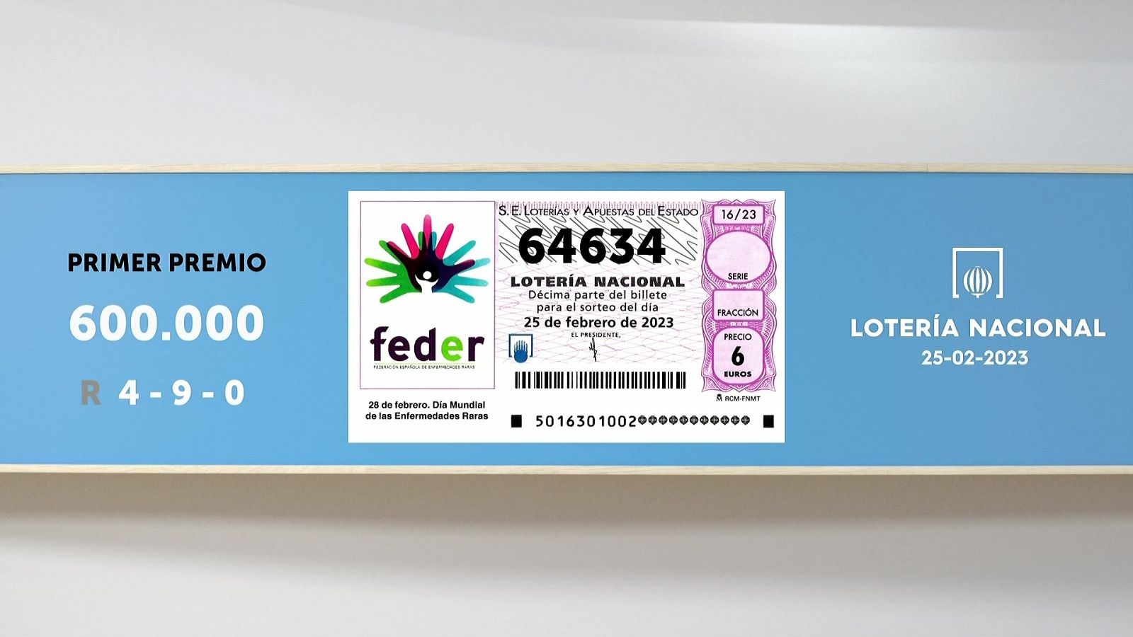 Sorteo de la Lotería Nacional del 25/02/2023 - Ver ahora