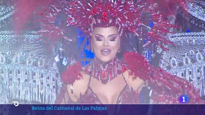 Telediario Fin de Semana - Lola Ortiz, la nueva Reina del Carnaval Las Palmas de Gran Canaria