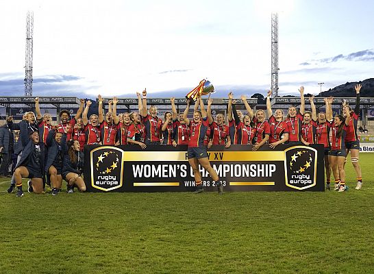 La selección femenina de España gana el Campeonato de Europa de rugby