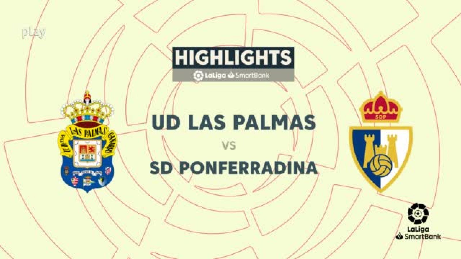 Las Palmas-Ponferradina: resumen del partido- ver ahora