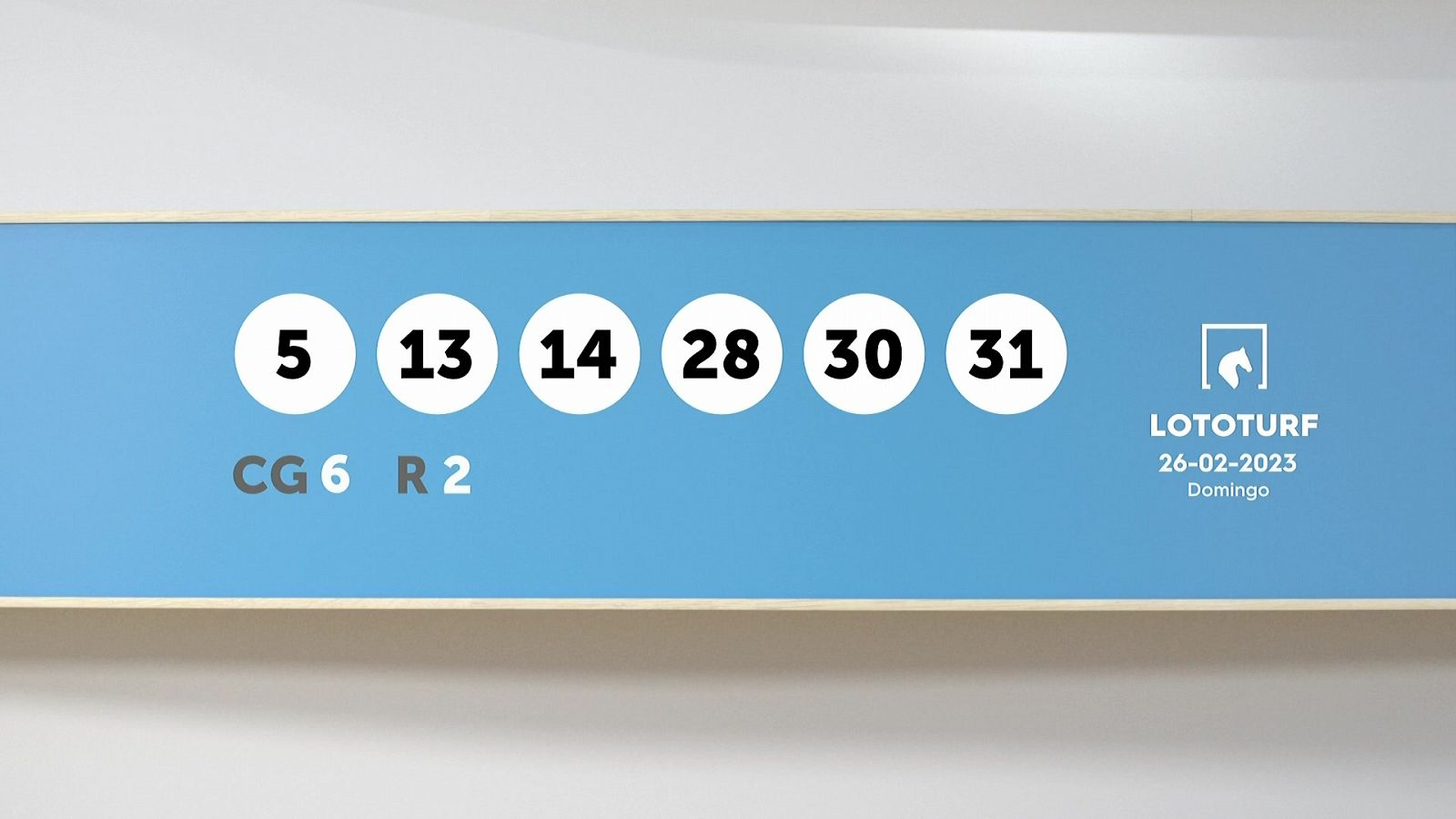 Sorteo de la Lotería Lototurf del 26/02/2023 - Ver ahora