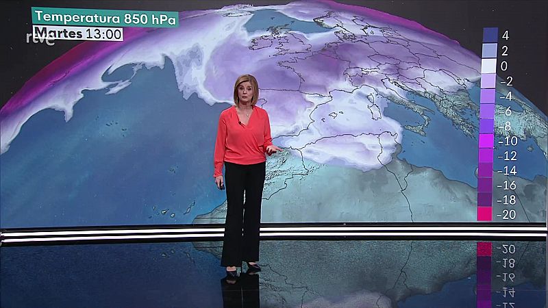 Heladas en buena parte del interior peninsular. Viento fuerte o con rachas muy fuertes en el cuadrante nordeste peninsular, norte de Galicia y de Baleares, Cantábrico oriental y Alborán - ver ahora