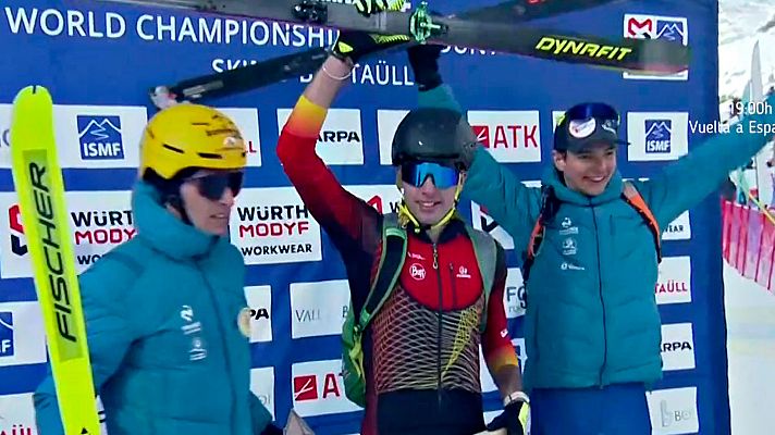 Esquí - Oriol Cardona, campeón del mundo de esquí de montaña en esprint