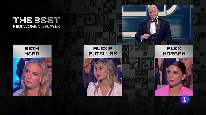 Telediario 1 - Alexia Putellas gana su segundo The Best pese a su lesión