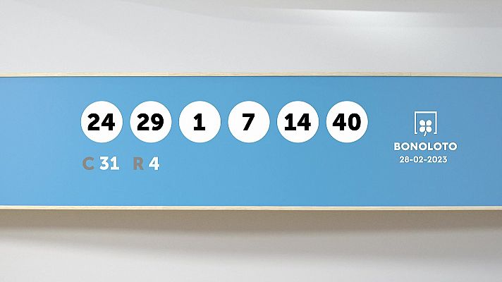 SELAE - Sorteo de la Lotería Bonoloto y Euromillones del 28/02/2023
