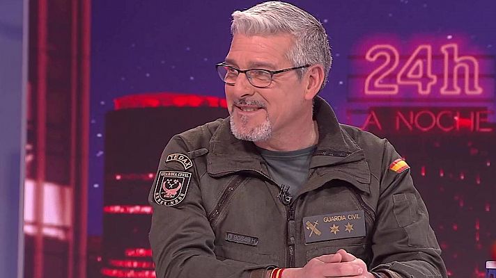 La noche en 24h - Salvador Serrano, Teniente de los TEDAX: "Ahora mismo la amenaza con explosivos es poca o nada"