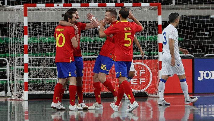 España se da un festín ante Chipre (13-0) y tiene más cerca el Mundial 2024 de fútbol sala