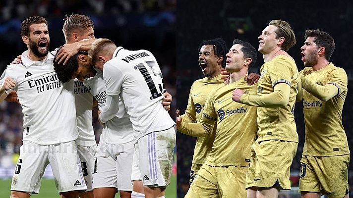 Telediario 1 - Así están Real Madrid y FC Barcelona a falta de unas horas para las semifinales de Copa del Rey