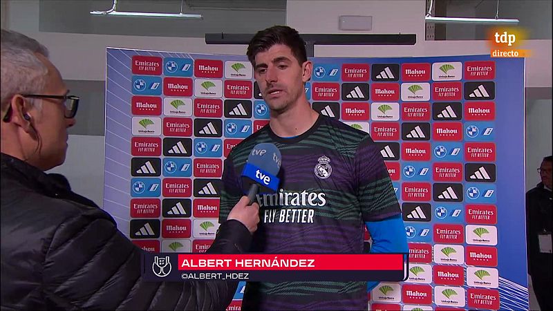 Real Madrid - Barcelona Copa del Rey | Habla Thibaut Courtois