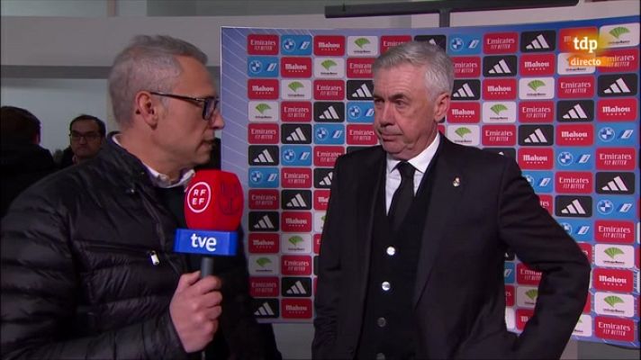 Copa del Rey - Carlo Ancelotti: "Si somos capaces de hacer lo mismo en la vuelta tendremos oportunidades"