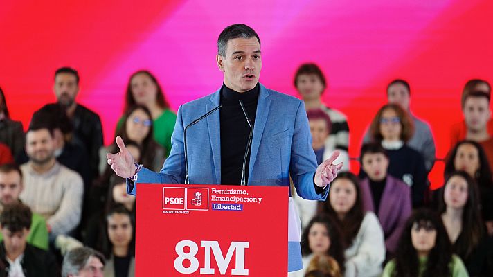 Telediario Fin de Semana - Sánchez: "Vamos a aprobar la paridad en los consejos de administración de las grandes empresas"