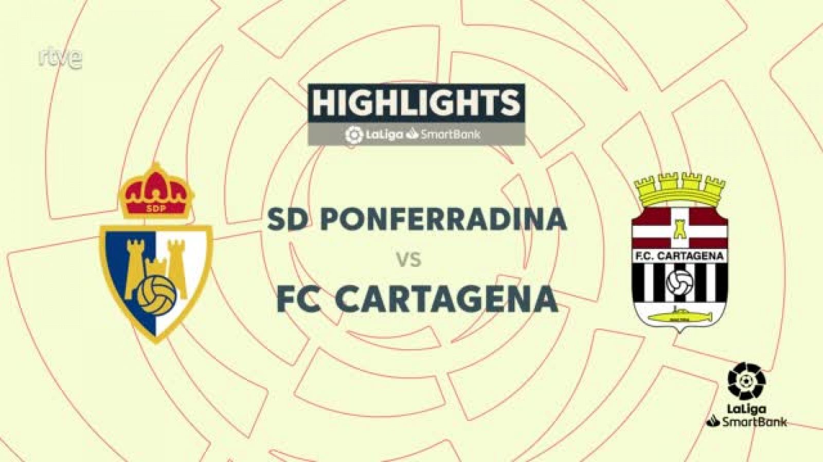 Ponferradina - Cartagena: resumen del partido 30ª jornada. Segunda