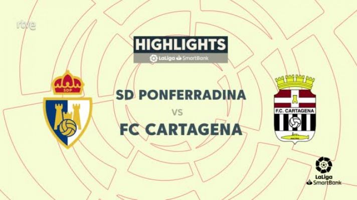 Ponferradina - Cartagena: resumen del partido de la 30ª jornada de Segunda