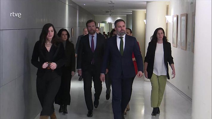 Presentada la moción de censura de VOX