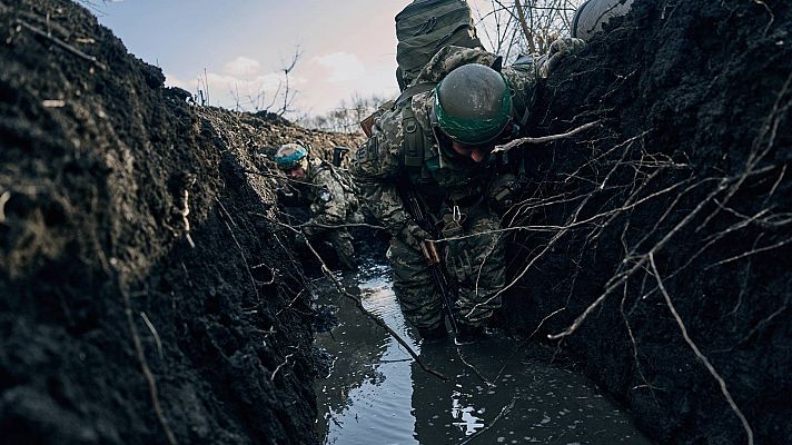 Las tropas ucranianas se preparan en Siversk