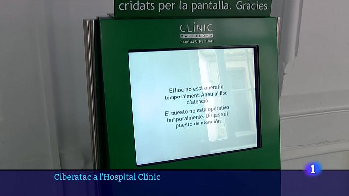L'Informatiu - El ciberatac a l'Hospital Clínic obliga a cancel·lar visites no urgents i intervencions
