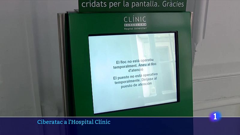 El ciberatac a l'Hospital Clínic obliga a cancel·lar visites no urgents i intervencions  - veure ara