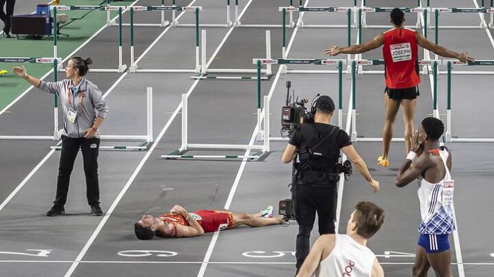 Telediario 1 - Europeos de atletismo: Jason Joseph se disculpa con Quique Llopis