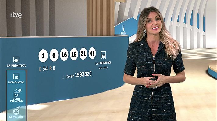 Loterías - Sorteo de la Bonoloto y Primitiva del 06/03/2023