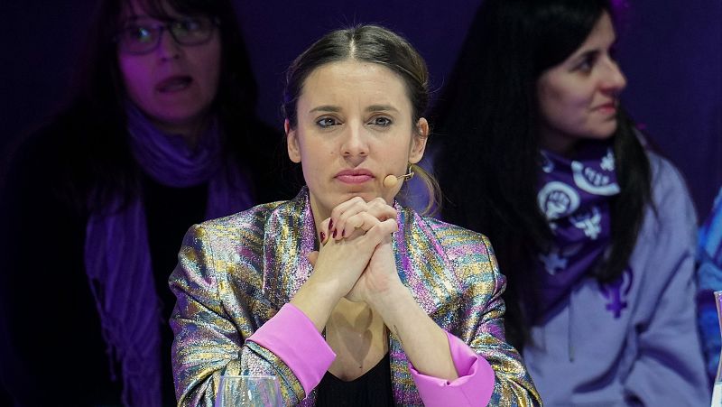 Montero (Podemos) destaca el "orgullo" del movimiento feminismo en España: "No vamos a dar ni un solo paso atrás"