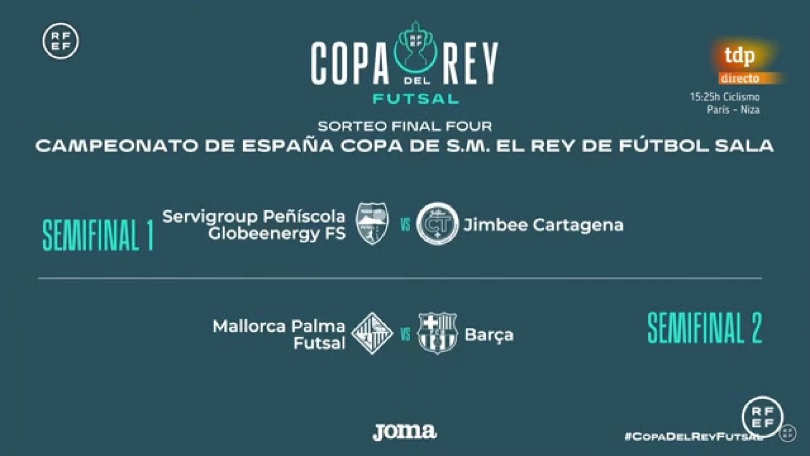 Fútbol Sala - Copa del Rey. Sorteo Final Four - RTVE Play