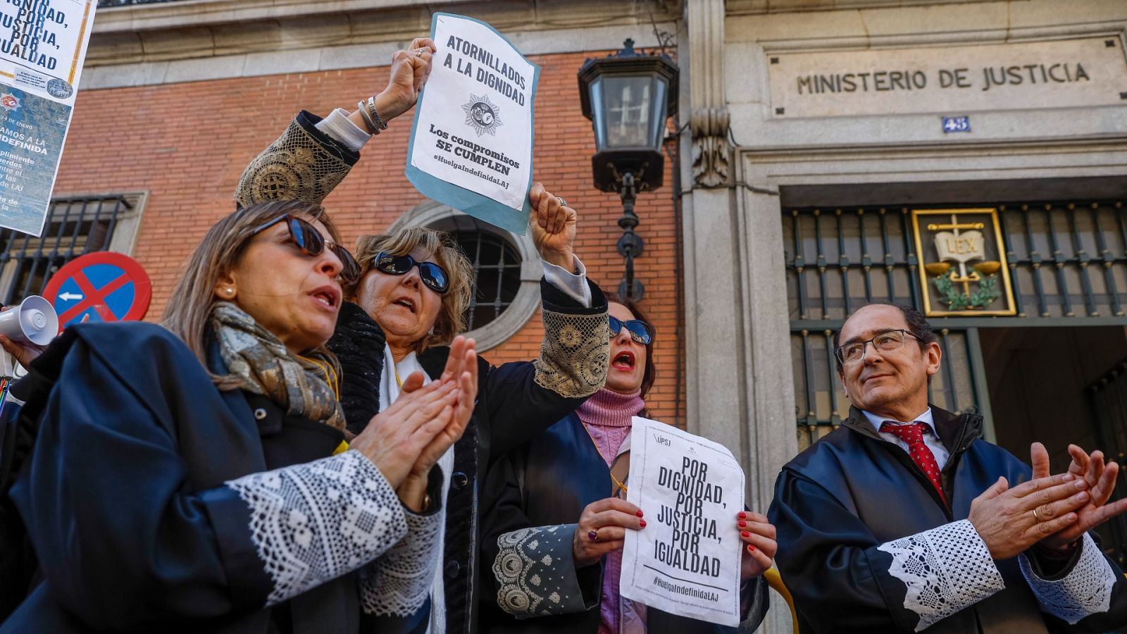 Los LAJ mantienen la huelga que ha paralizado los tribunales