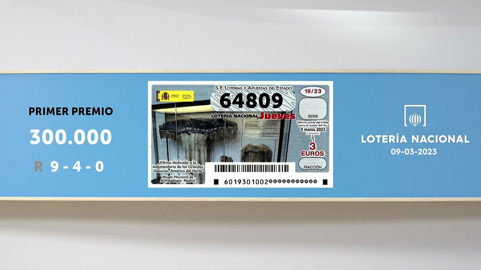 Sorteo de la Lotería Nacional del 09/03/2023 - Ver ahora