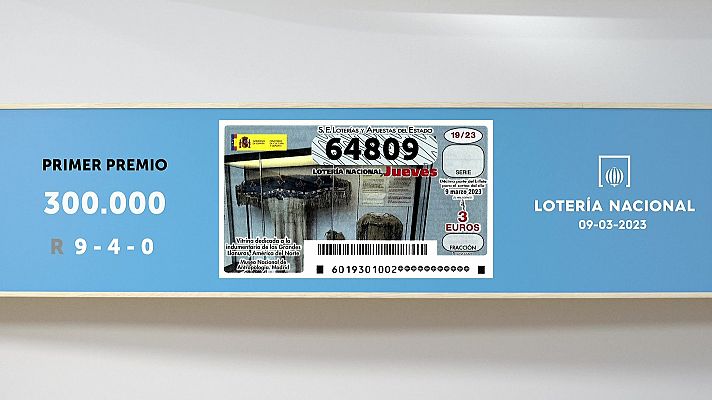 SELAE - Sorteo de la Lotería Nacional del 09/03/2023