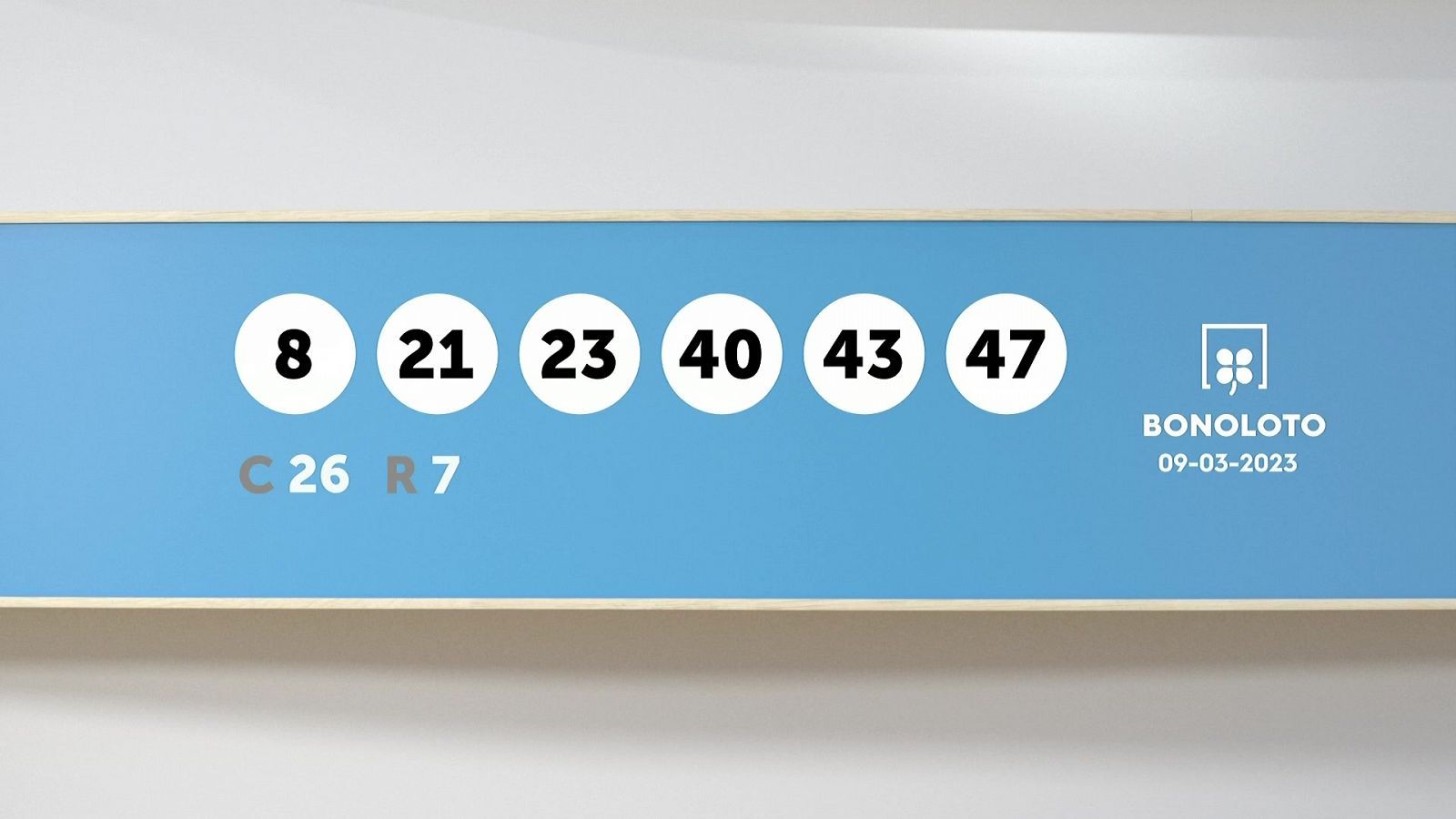 Sorteo de la Lotería Bonoloto del 09/03/2023 - Ver ahora