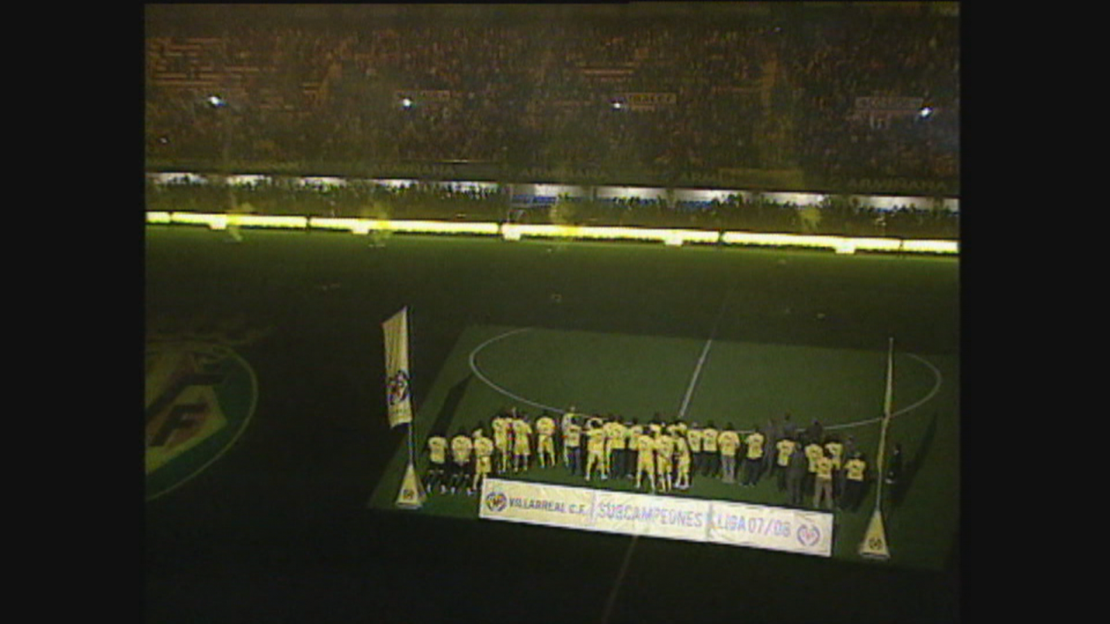 El Villarreal celebra el subcampeonato en la liga 07/08