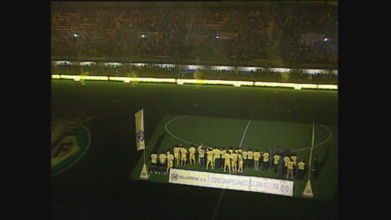 El Villarreal celebra el subcampeonato en la liga 07/08 - ver ahora