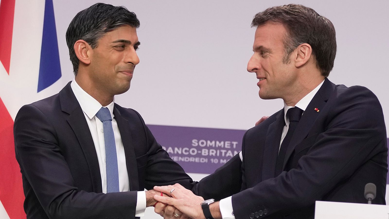 Encuentro entre Sunak y Macron en París