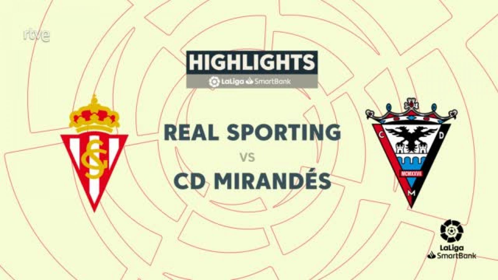 Sporting de Gijón - Mirandés: Resumen del partido de la 31ª jornada de Segunda