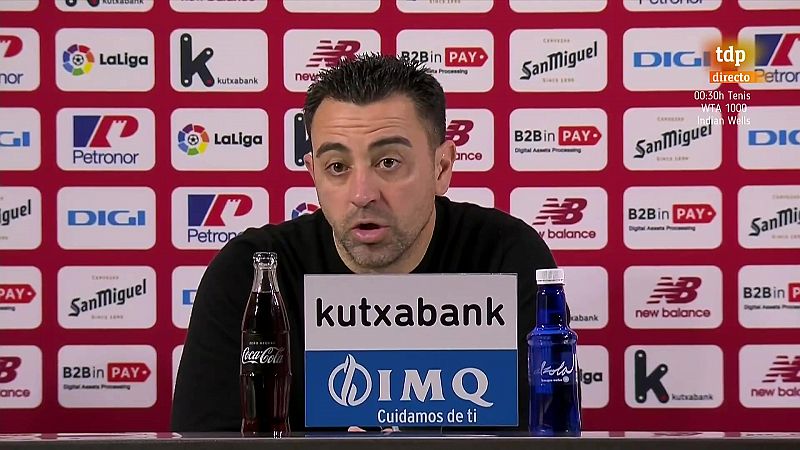 Xavi Hernández, sorprendido por el ambiente de San Mamés en el Athletic - Barcelona