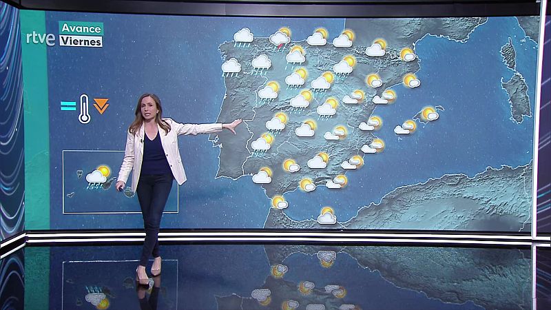 Nevadas en cotas altas del Pirineo central. Descenso generalizado de las temperaturas, notable en el interior del este peninsular - ver ahora