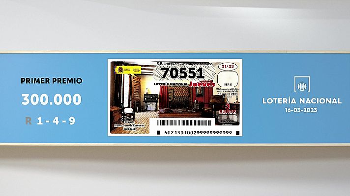 SELAE - Sorteo de la Lotería Nacional del 16/03/2023