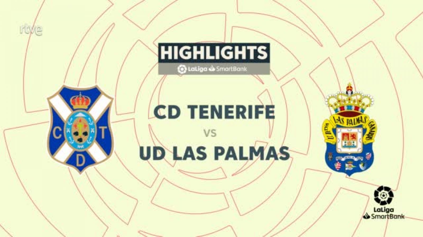 CD Tenerife - UD La Palmas: resumen del partido de 32ª jornada de Segunda - ver ahora