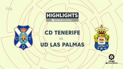 CD Tenerife - UD La Palmas: resumen del partido de 32 jornada de Segunda - ver ahora