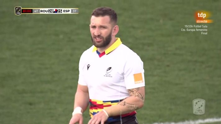 Rugby - España pierde contra Rumanía y se queda a las puertas del tercer puesto en el Europeo