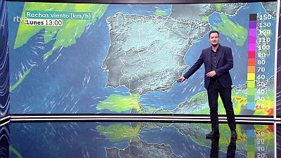 Nuboso en el Cantábrico oriental y Pirineos, con precipitaciones que cesarán al final