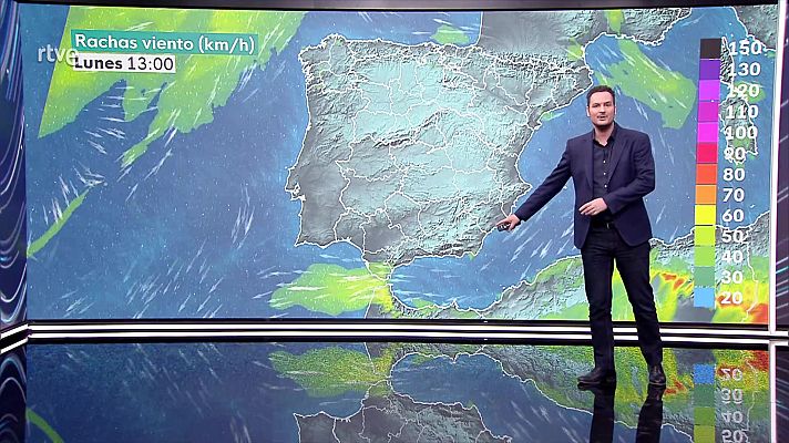 El tiempo - Nuboso en el Cantábrico oriental y Pirineos, con precipitaciones que cesarán al final