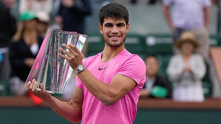 Alcaraz, tras ganar Indian Wells: "Ha sido alucinante completar así estos 10 días"