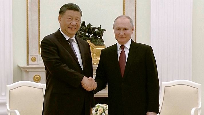 Xi se reúne con Putin en Moscú en una cumbre de dos días