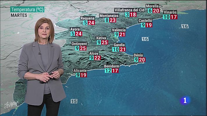 El tiempo en la Comunitat Valenciana 20/03/23