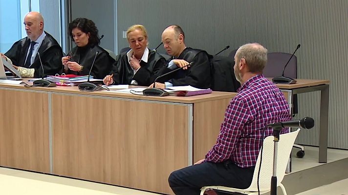 Telediario 1 - Declaran en el juicio por el asesinato de Álex los policías que detuvieron al acusado