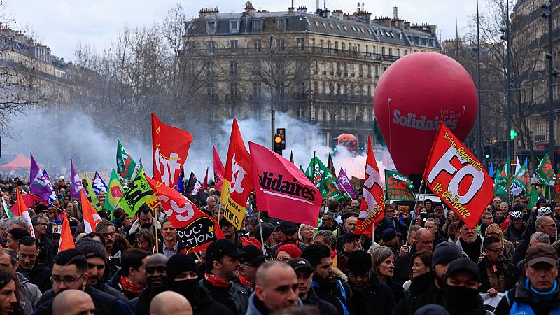 Novena jornada de protestas en Francia tras la reforma de las pensiones de Macron