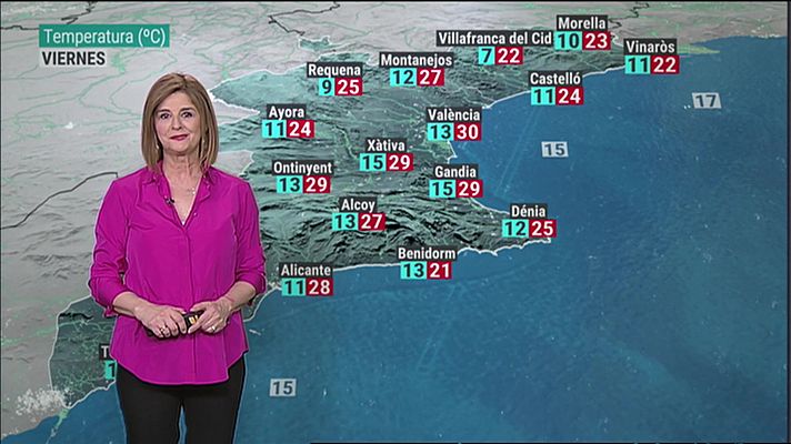 El tiempo en la Comunitat Valenciana 24/03/23