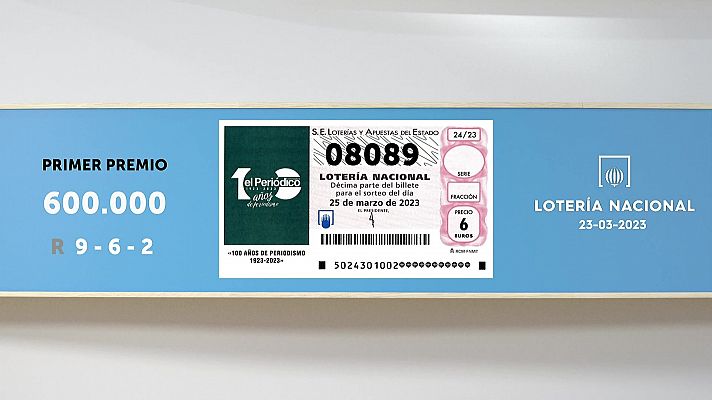 SELAE - Sorteo de la Lotería Nacional del 25/03/2023