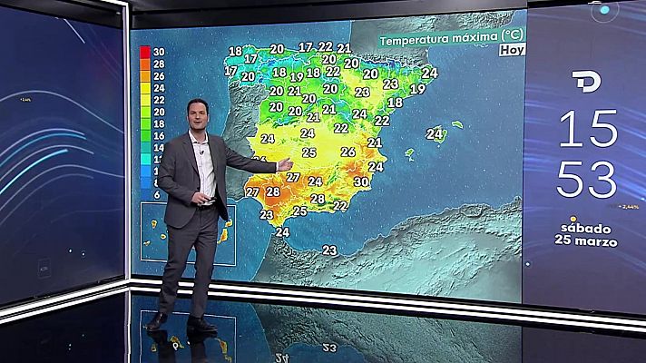 Cielos nubosos y precipitaciones débiles en Galicia y el oeste de Asturias